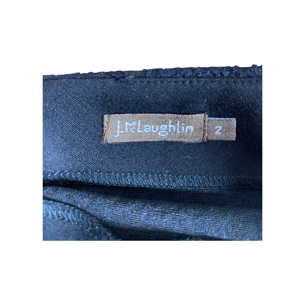 J McLaughlin Womens Size 2 Blue Textured Career Pencil Skirt - Picture 4 of 6